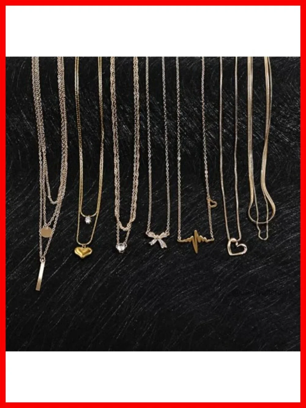 16 Pcs Gold Plated Choker Layering Necklace Set Trendy Dainty Pendant Necklaces